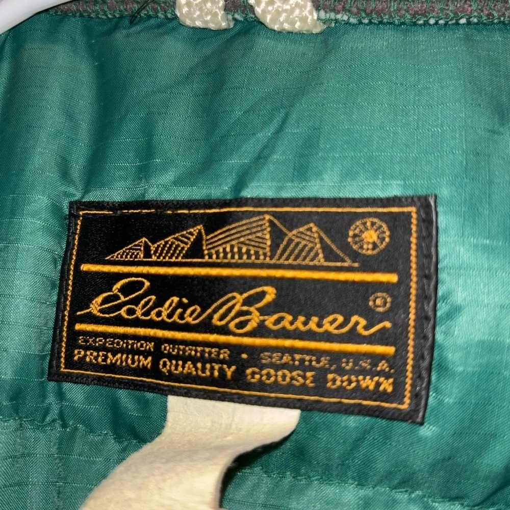 Vintage 1960s Eddie Bauer Goose Down Quilted Vest with Snaps